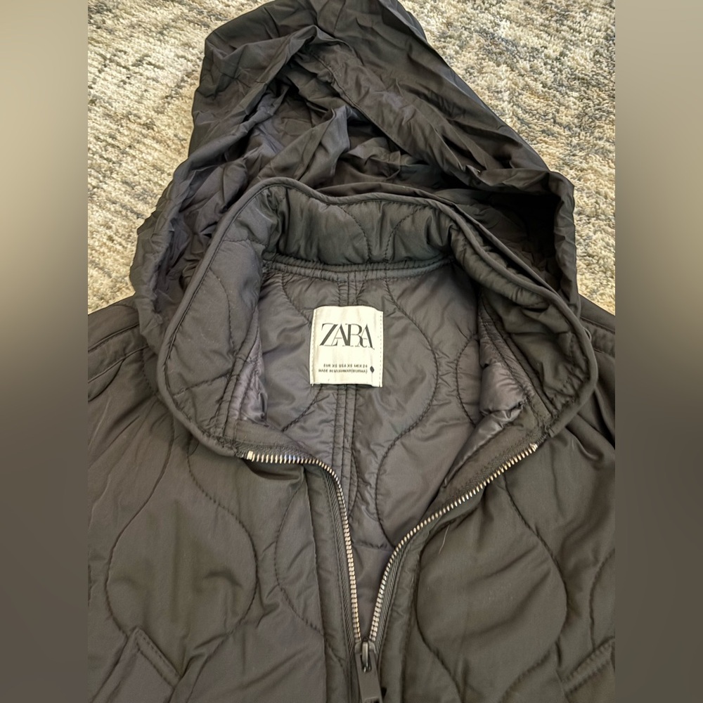 Zara Hooded Puffer Vest with Packable Hood